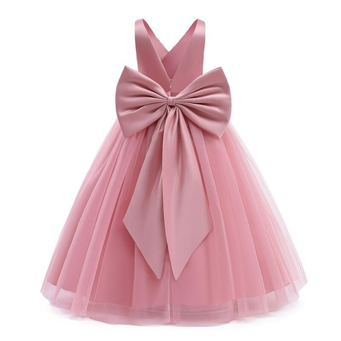 Tulle Flower Girl Wedding & Birthday Dresses For Girls