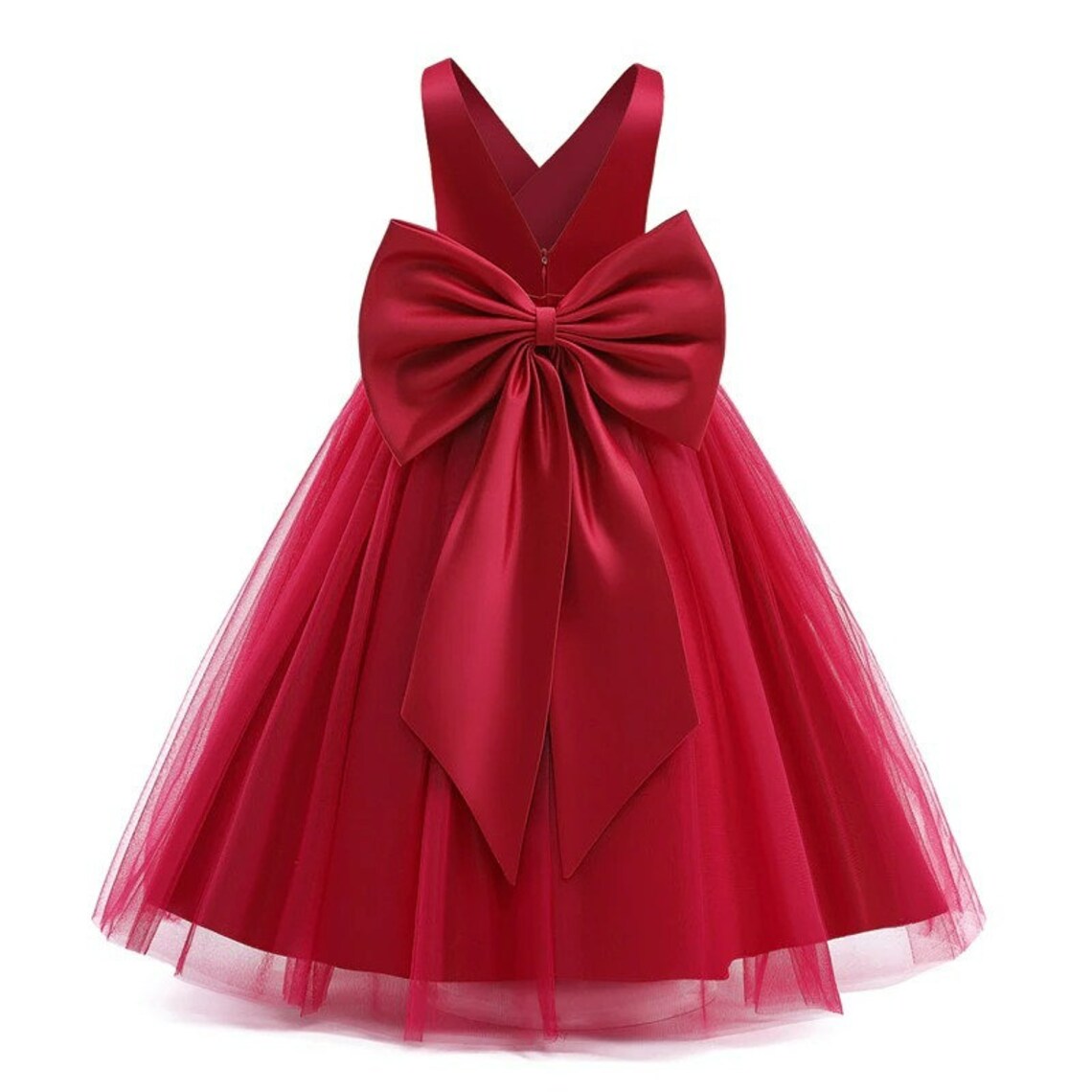 Tulle Flower Girl Wedding & Birthday Dresses for Girls