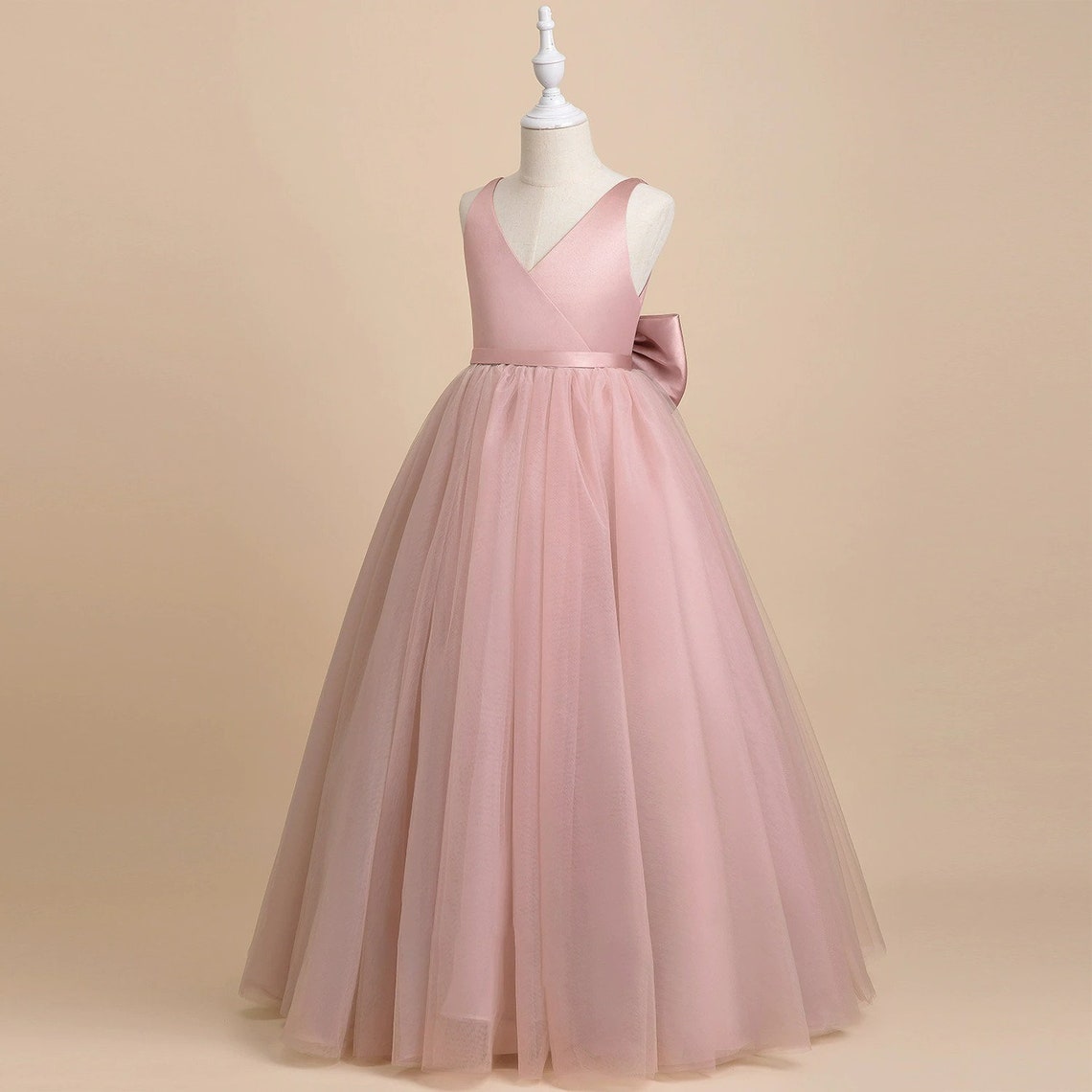 Tulle Flower Girl Wedding & Birthday Dresses For Girls