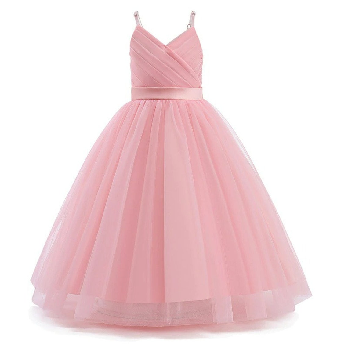 Tulle Flower Girl Wedding & Birthday Dresses For Girls