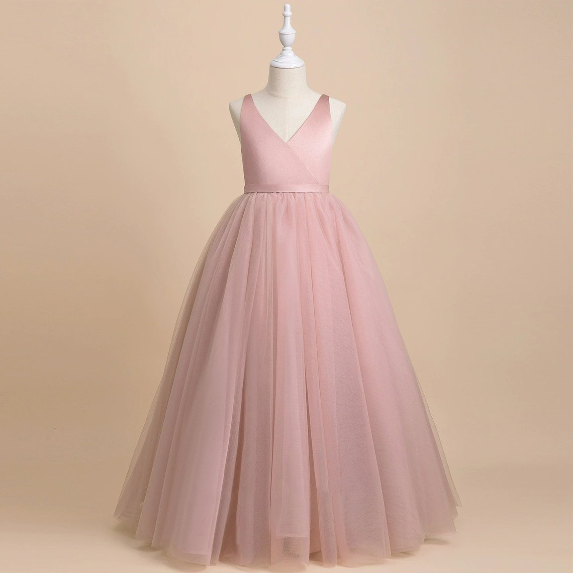 Tulle Flower Girl Wedding & Birthday Dresses For Girls