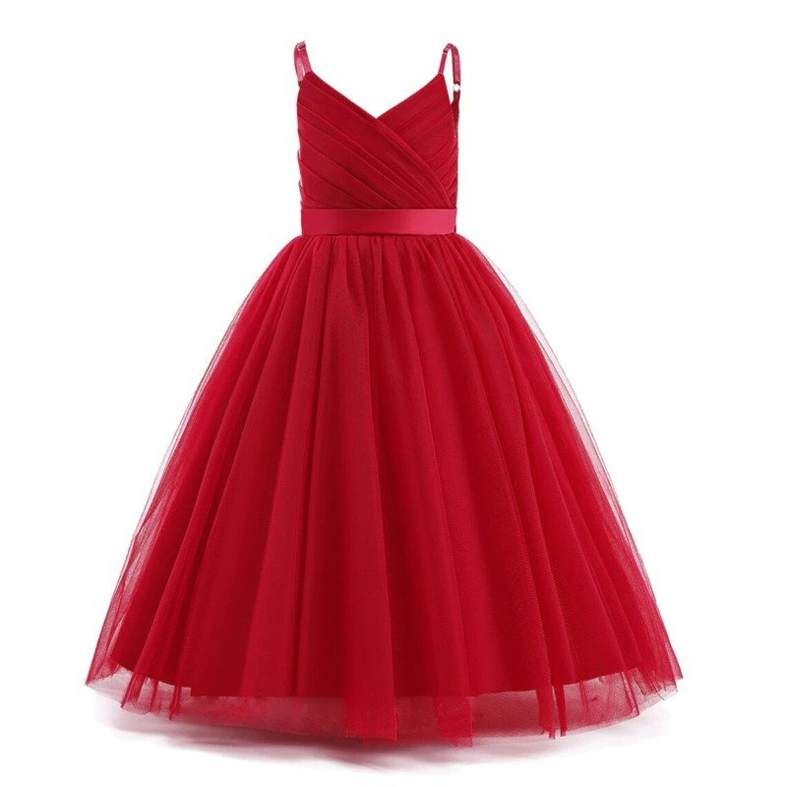 Tulle Flower Girl Wedding & Birthday Dresses for Girls